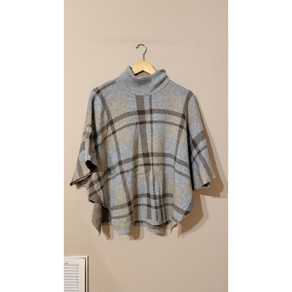 Made in Italy Note di Anita Merino Wool/Cashmere Blend Top Poncho One Size
